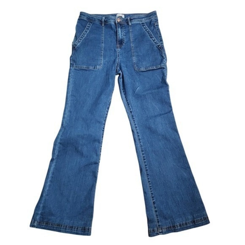 Knox Rose Flare Jeans High Rise 12 Boho Festival Rodeo Medium Wash Hippie